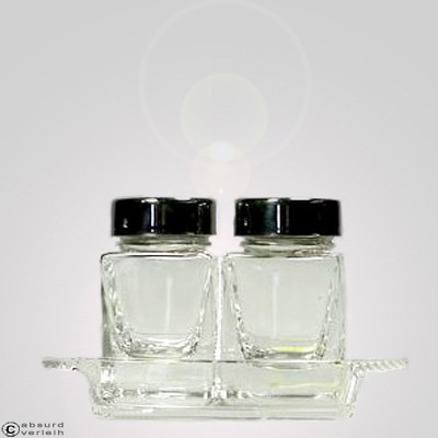 Menage Salz/Pfeffer 2tlg. Glas