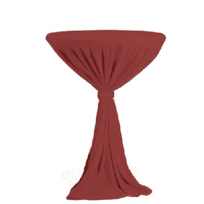 Stehtischüberzug rot
