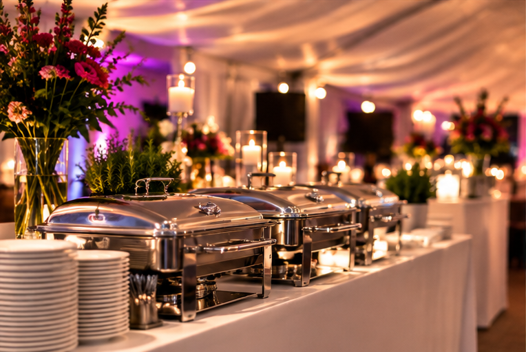 Buffetausstattung für ein Firmenevent